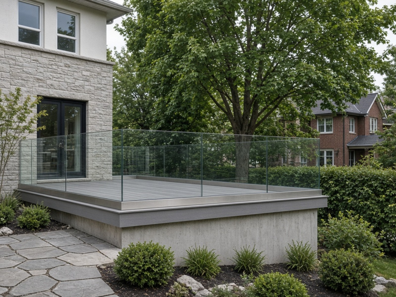 Decks &Amp; Patios With A Modern Glass Railing